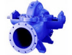 Horizontal split casing, single-stage volute pump for horizontal or vertical installation with double-entry radial impeller.